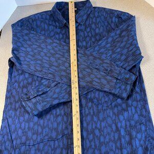 Mens Armani Exchange Blue Long Sleeve Button Down Shirt